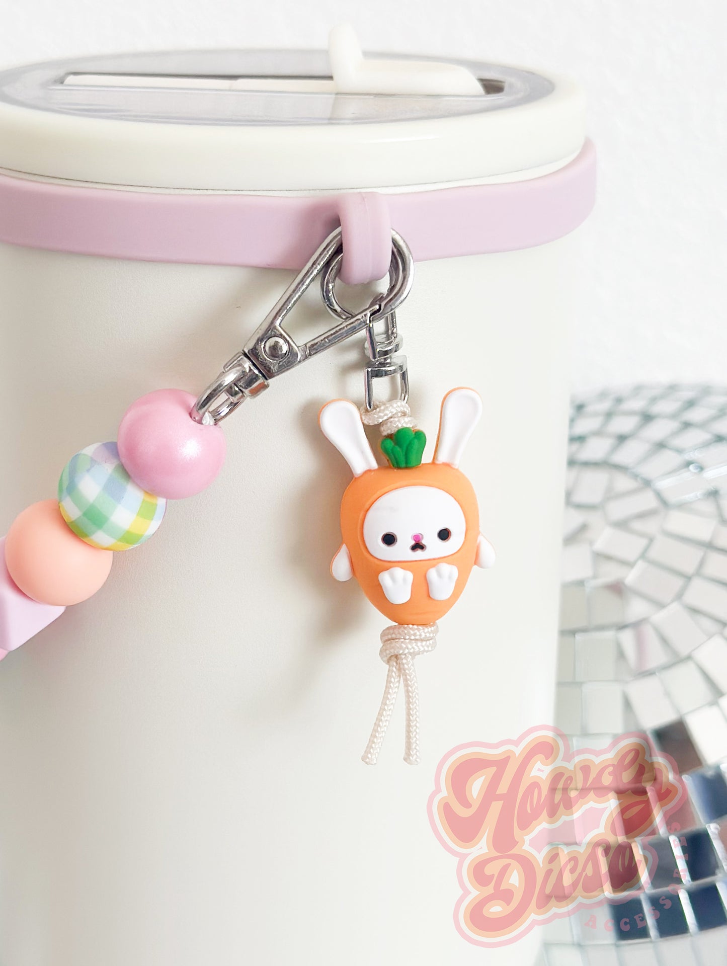 Gingham Spring Tumbler Handle