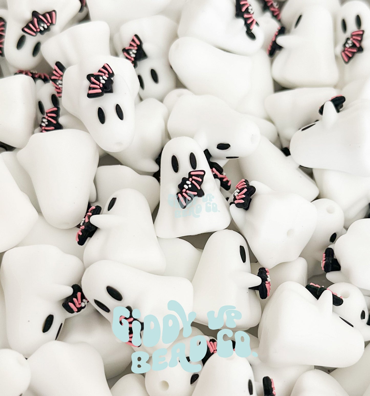 Batty Betsy Ghost 3D Focal Bead