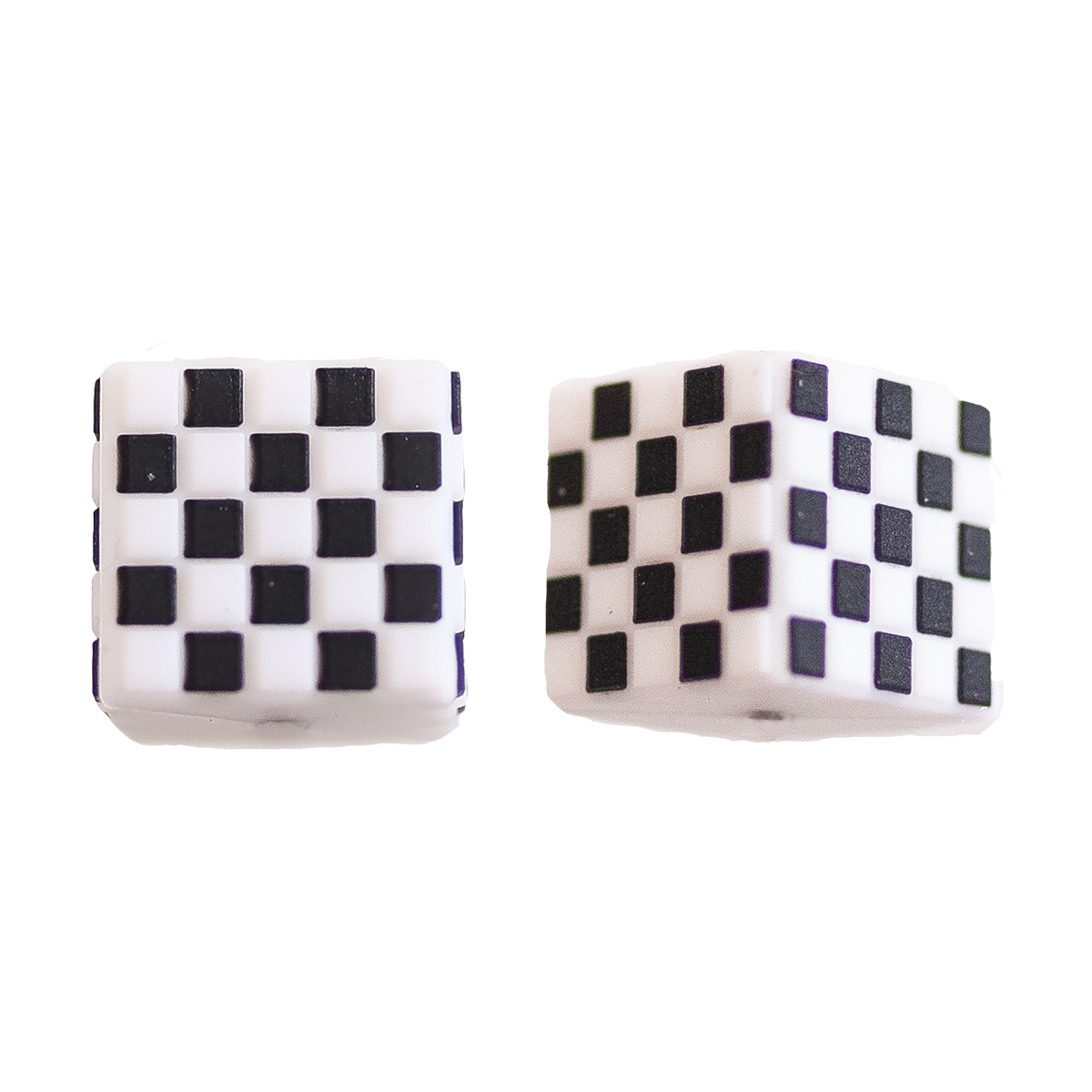 Checkered Square Bead 15mm