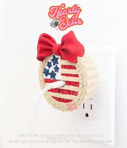Sweet American Pie Charger cover (Fits Apple Brand Charger)