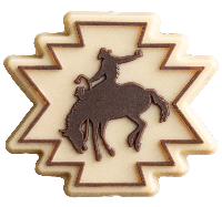 Aztec Bucking Horse Silicone Focal Bead