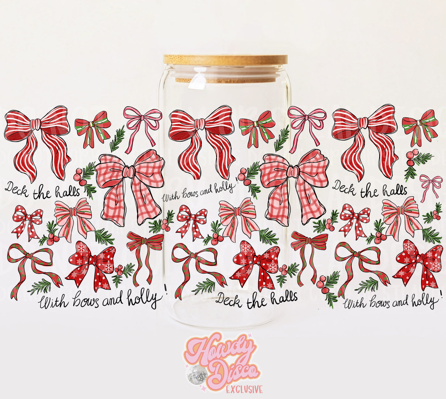 Heck The Halls UV Cup wrap- Howdy Disco Exclusive