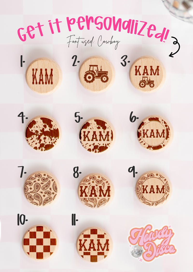 The Plowin' Fields Pacifier Clip