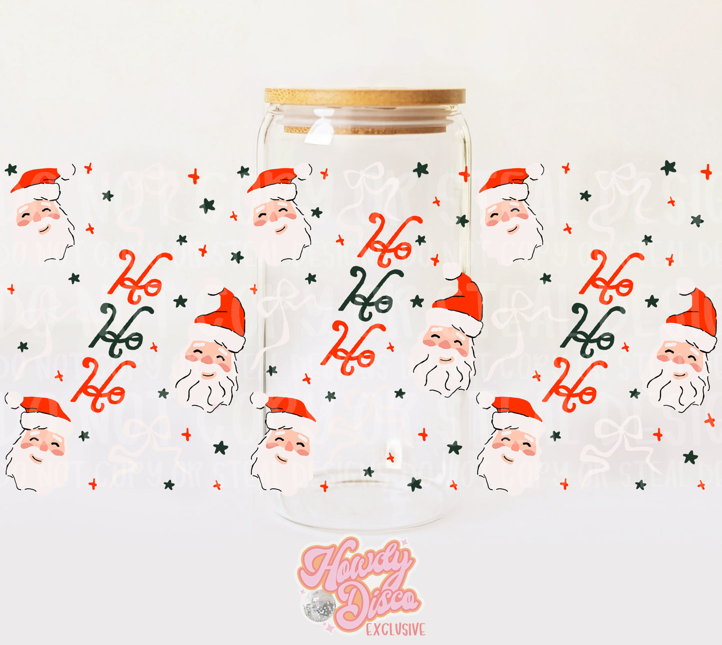 Ho Ho Ho UV Cup wrap- Howdy Disco Exclusive