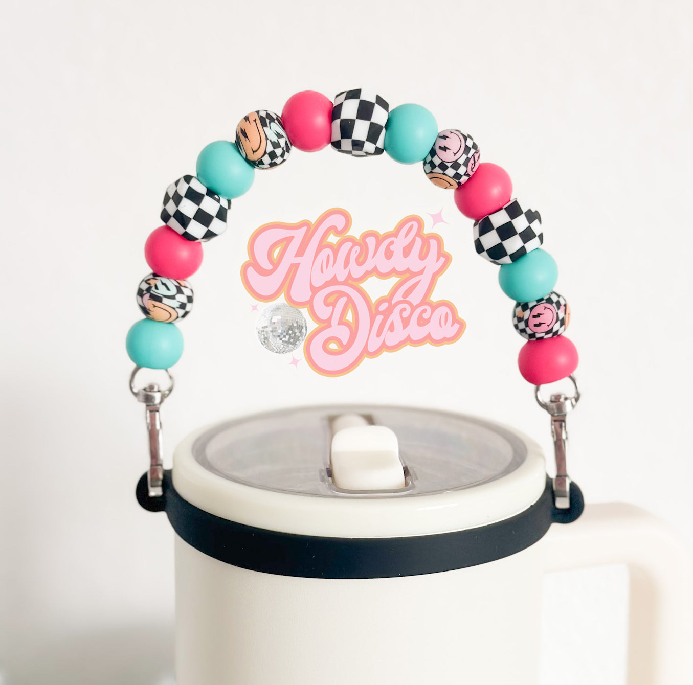 Retro Smiley Tumbler Handle