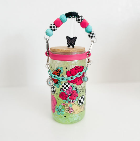 NEON COWGIRL 16 OZ SNOWGLOBE TUMBLER
