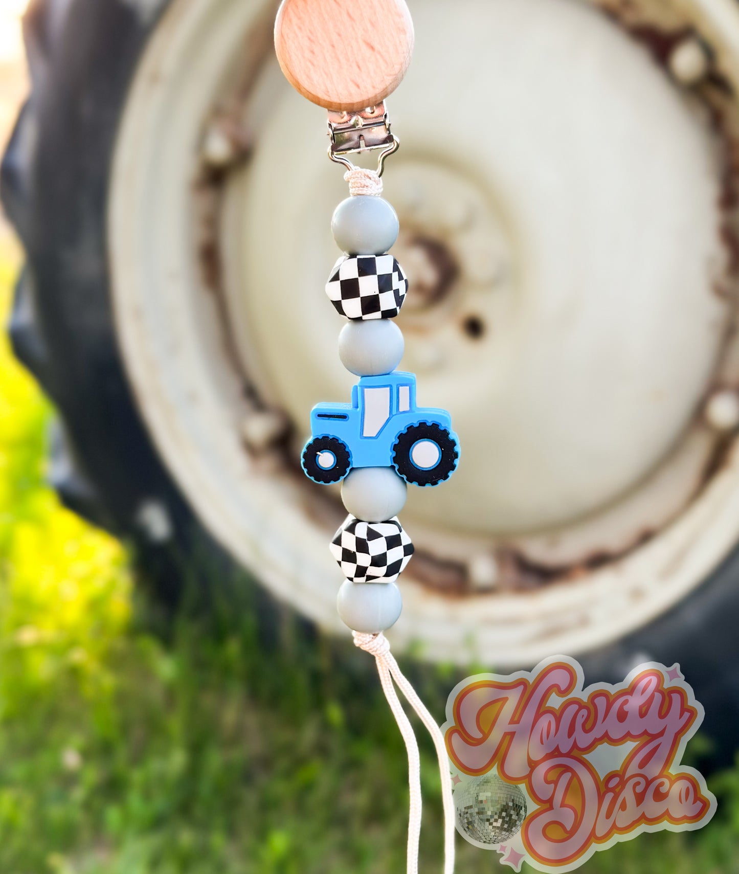 The Plowin' Fields Pacifier Clip