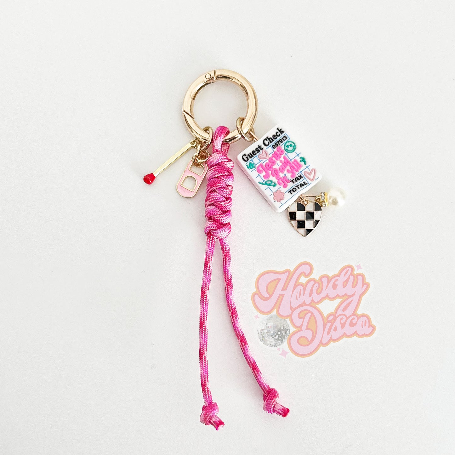 Jesus Paid It All bag charm