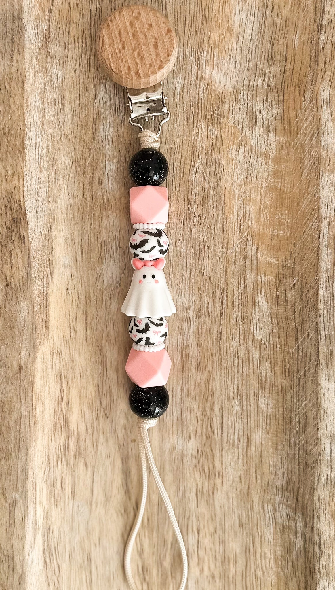 Batty but Cute Pacifier clip