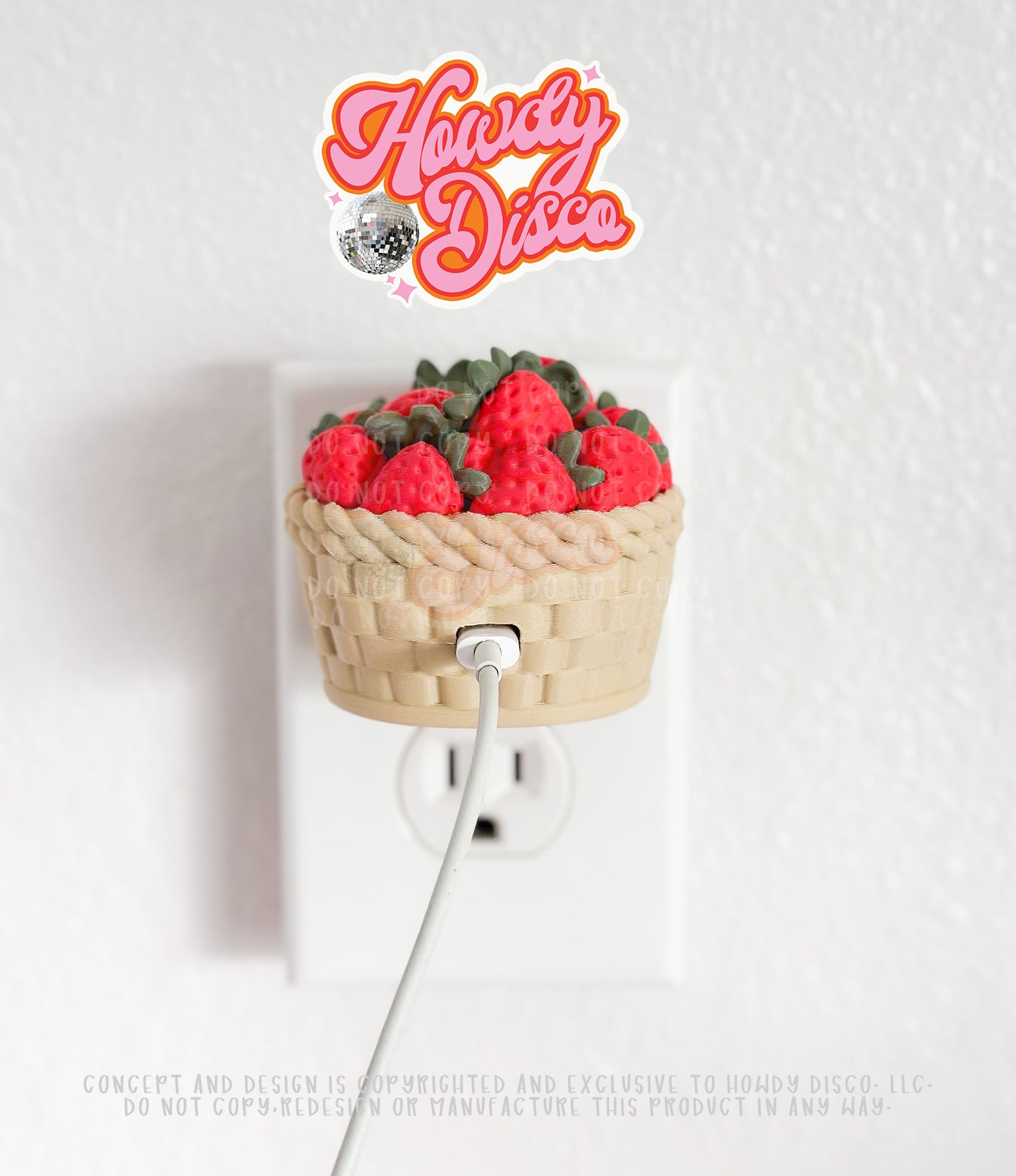 Strawberry Basket Charger Cover