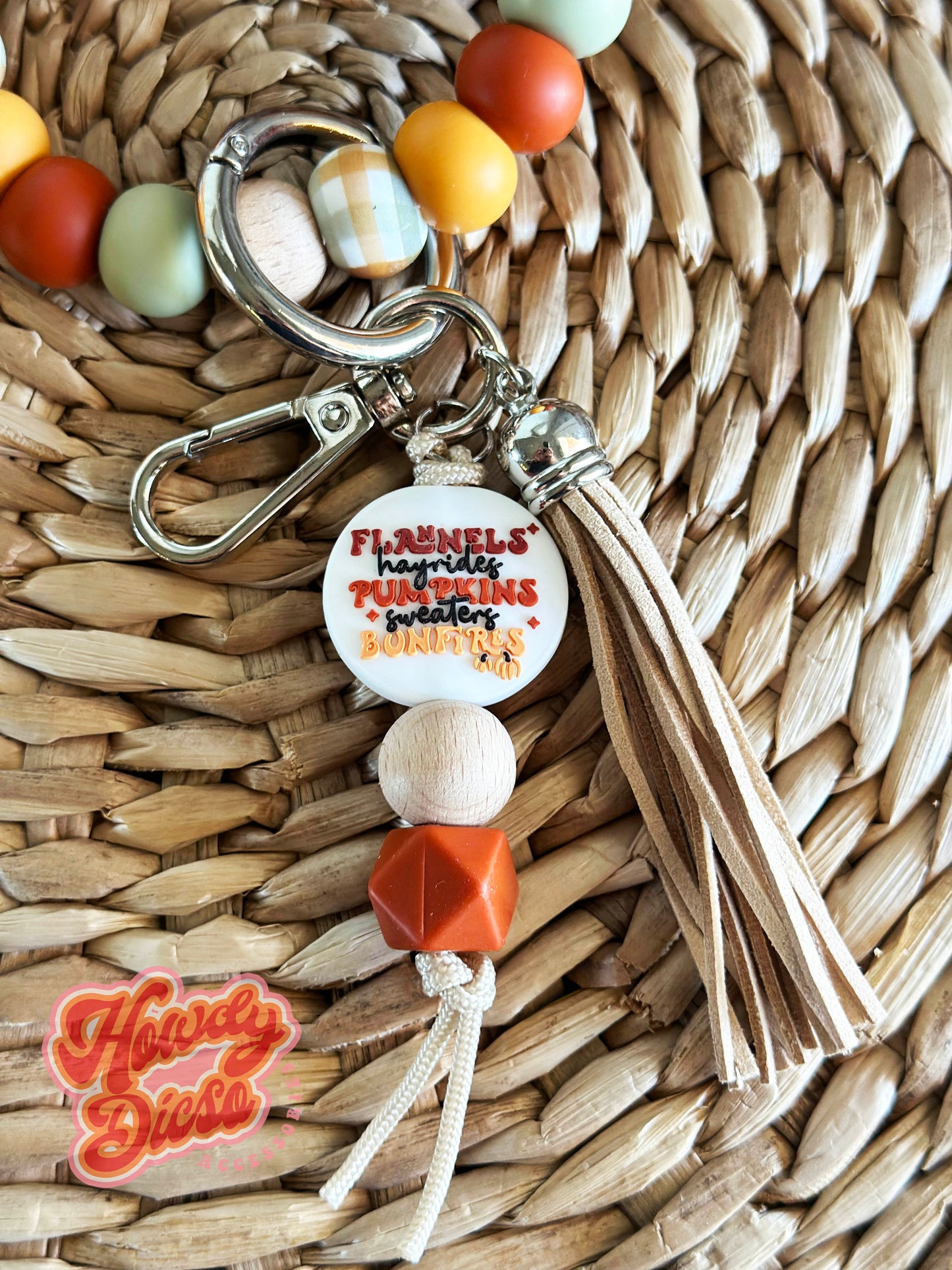 The Fall Harvest Keychain Wristlet