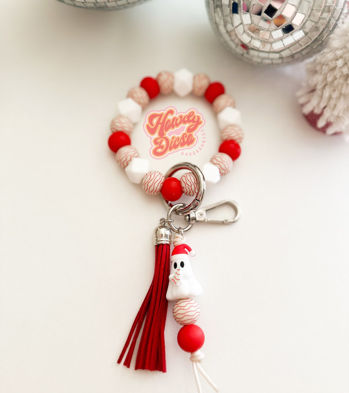 The Christmas Snack Cake Keychain Wristlet