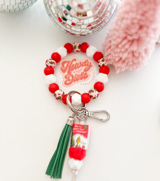 The Grinchmas Keychain Wristlet