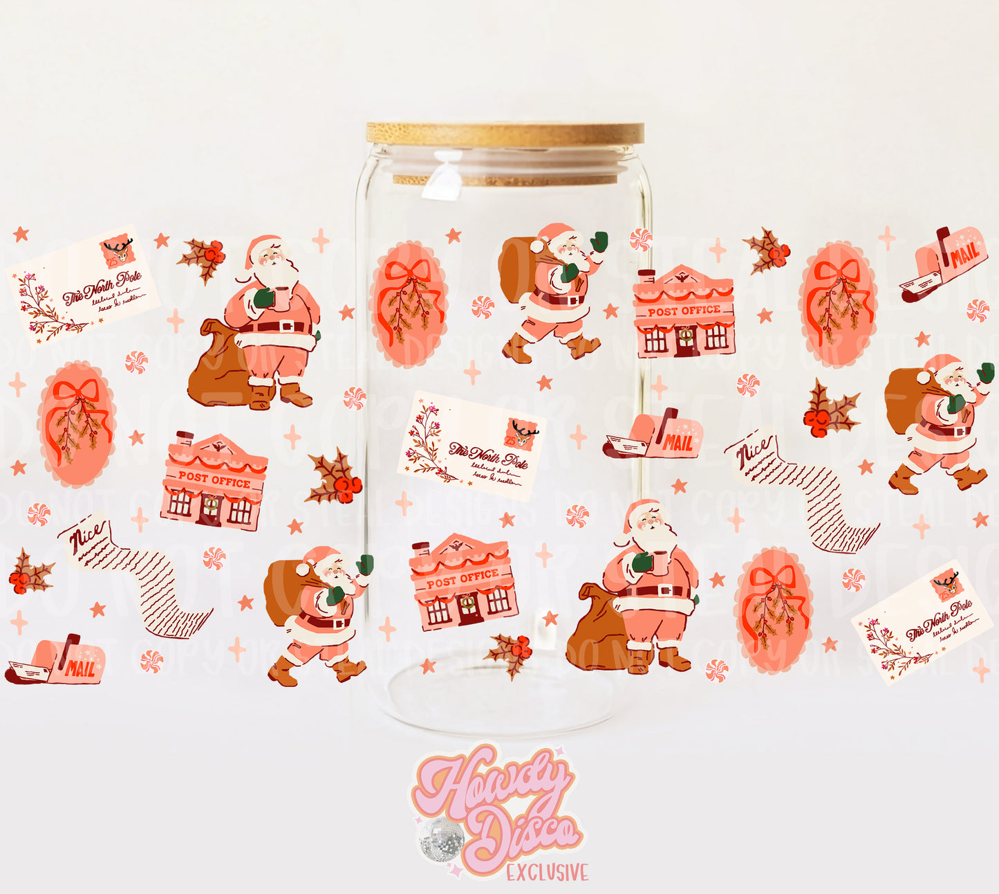 Letters to Santa UV Cup wrap- Howdy Disco Exclusive