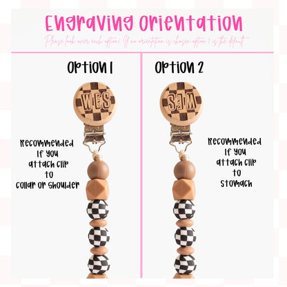 The Groovy Butterfly Pacifier Clip