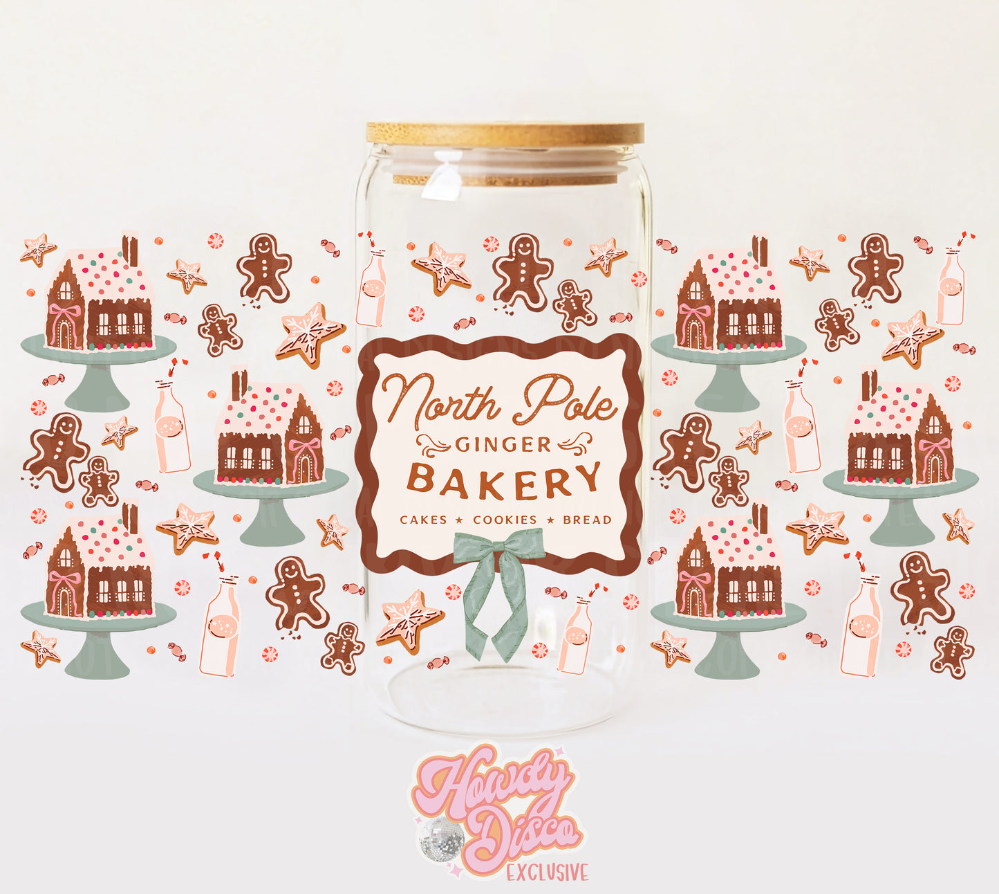 North Pole Bakery UV Cup wrap- Howdy Disco Exclusive