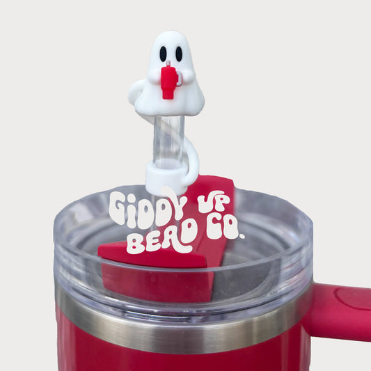 Red Boojee Betsy The 3D Ghost Straw Topper