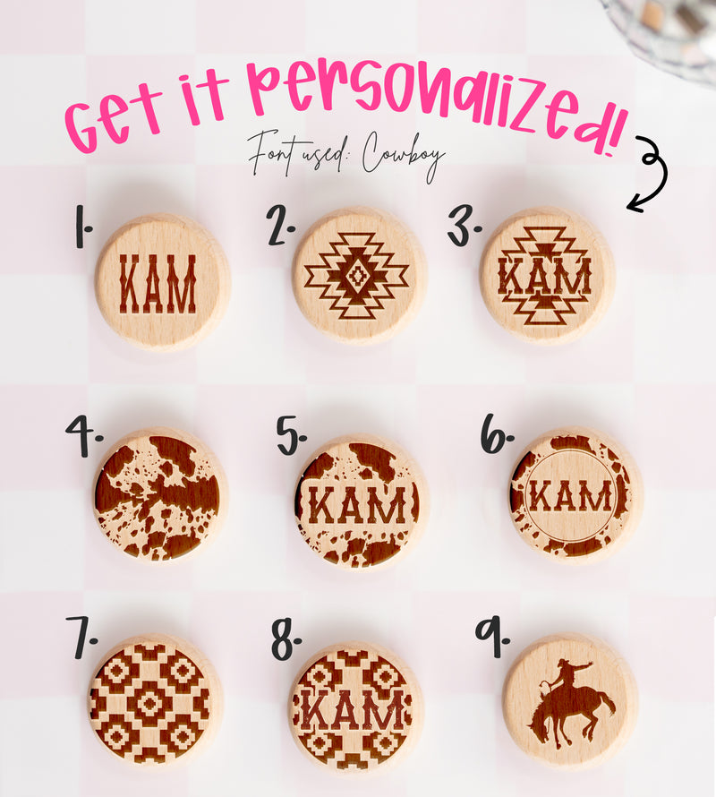 The Autumn Western Pacifier Clip