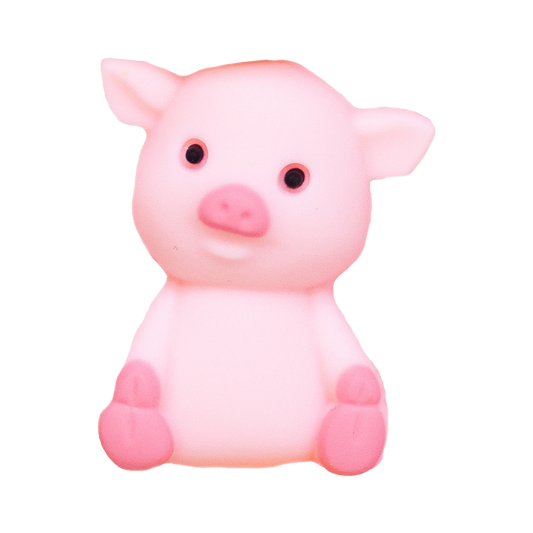 Penelope the Pig Silicone focal bead